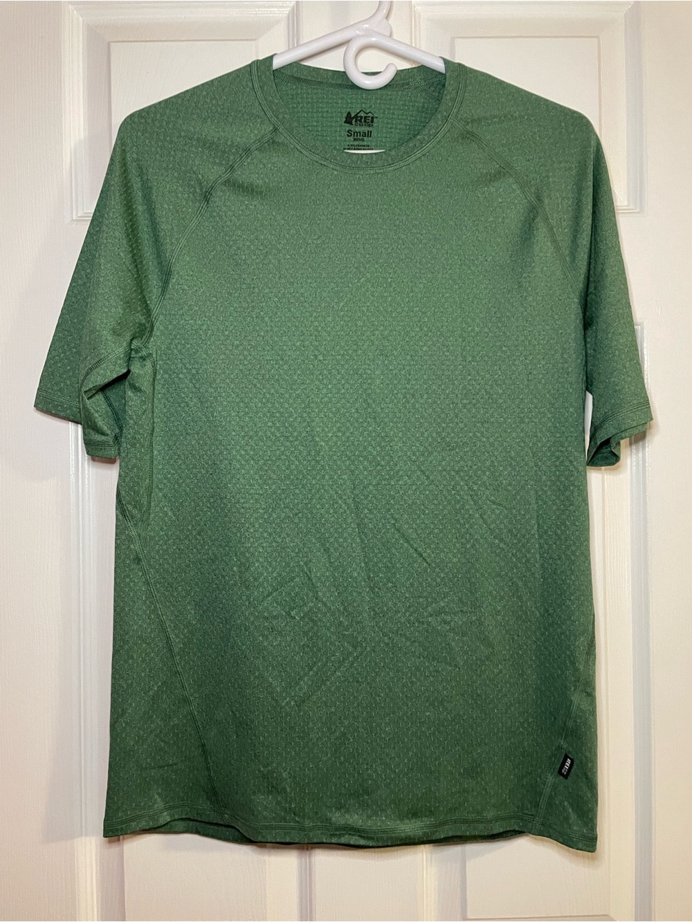 REI Men's Green Heathered Short-Sleeve Active Tee